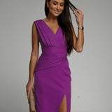 Nadia | Vestido Midi Drapado Delight