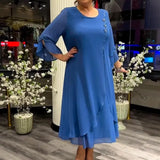 Marzenna | Vestido midi – Susurro de Elegancia
