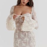 Allegra | Vestido largo de encaje
