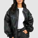 Bomber de cuero