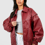 Bomber de cuero