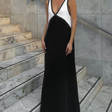 Donna - Vestido largo con cuello en V