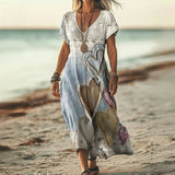 Lucia | Vestido vintage con estampado de corazones