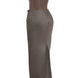 Niza | Vestido largo de satén