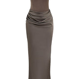 Niza | Vestido largo de satén