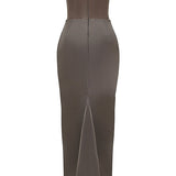 Niza | Vestido largo de satén