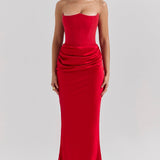 Niza | Vestido largo de satén