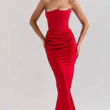 Niza | Vestido largo de satén