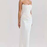 Niza | Vestido largo de satén