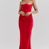 Niza | Vestido largo de satén