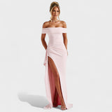 Joyce – Vestido Bardot Largo