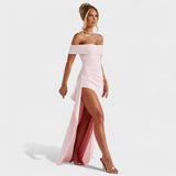 Joyce – Vestido Bardot Largo