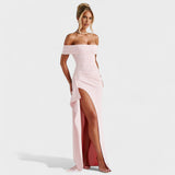 Joyce – Vestido Bardot Largo