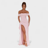 Joyce – Vestido Bardot Largo