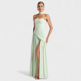 Vestido Maliyah - Corte Asimétrico Menta