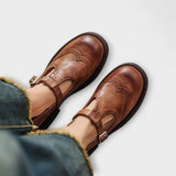 Eike | Zapatos clásicos de cuero con correa en T