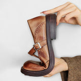 Eike | Zapatos clásicos de cuero con correa en T