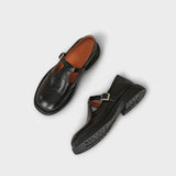 Eike | Zapatos clásicos de cuero con correa en T