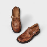 Eike | Zapatos clásicos de cuero con correa en T