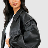 Bomber de cuero