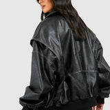 Bomber de cuero