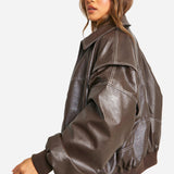 Bomber de cuero