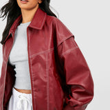 Bomber de cuero