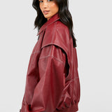 Bomber de cuero