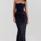 Niza | Vestido largo de satén
