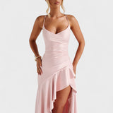 Vestido Maxi Samira Rosa Empolvado