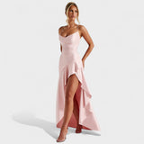 Vestido Maxi Samira Rosa Empolvado