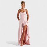Vestido Maxi Samira Rosa Empolvado