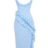 Dalia | Vestido largo con volantes