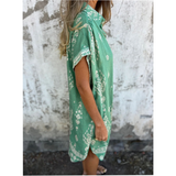 Sabina | Vestido Camisero Midi Estilo Boho