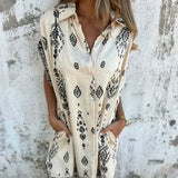 Sabina | Vestido Camisero Midi Estilo Boho