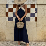 Lidia - Vestido largo de cuello halter
