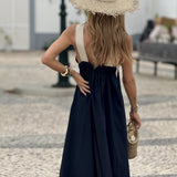 Lidia - Vestido largo de cuello halter