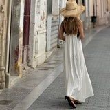 Lidia - Vestido largo de cuello halter